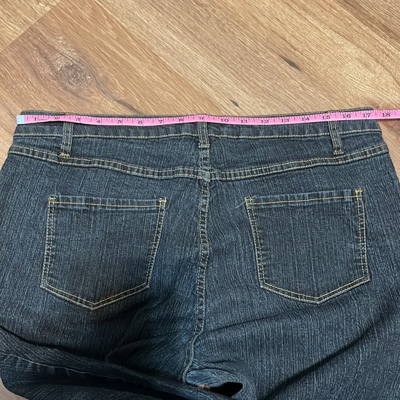 Ashley Stewart dark wash jeans, straight leg, size 16 - Picture 4 of 5